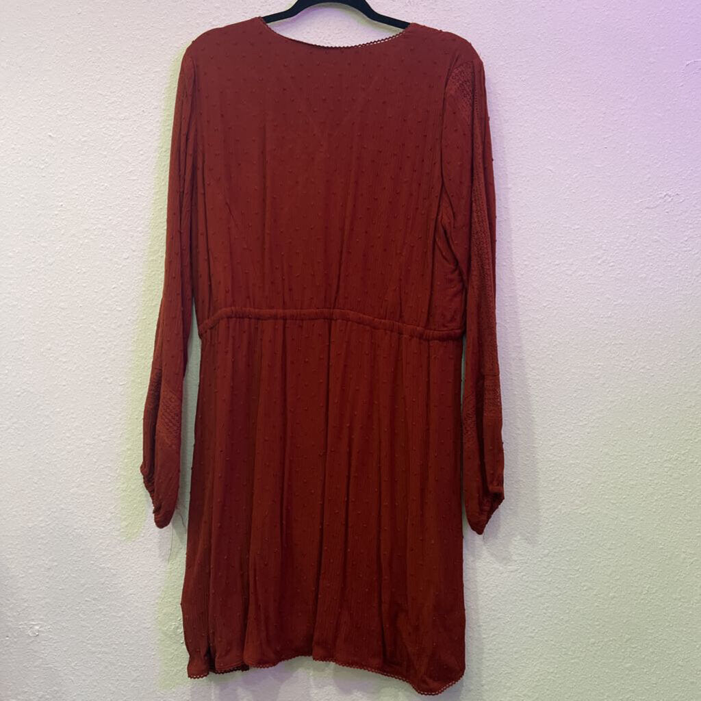 IDYLLWIND,LONGSLV DRESS,RUST,L