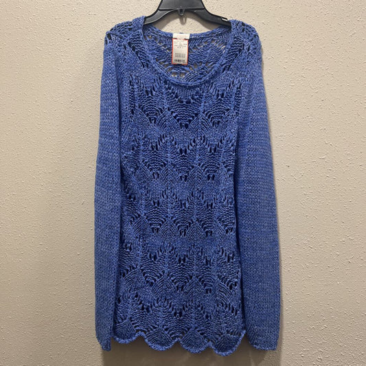 CHICOS,KNIT SWEATER ,BLUE ,2