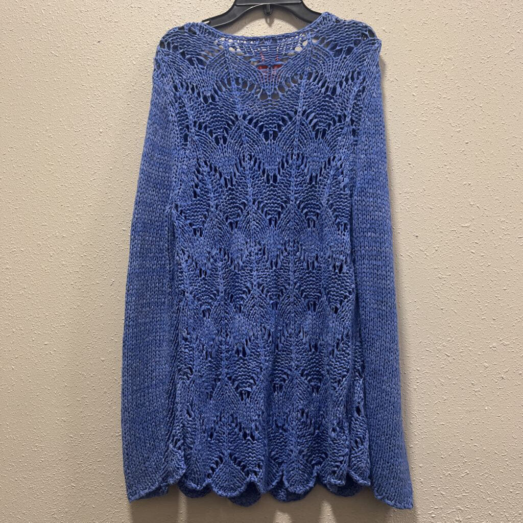 CHICOS,KNIT SWEATER ,BLUE ,2