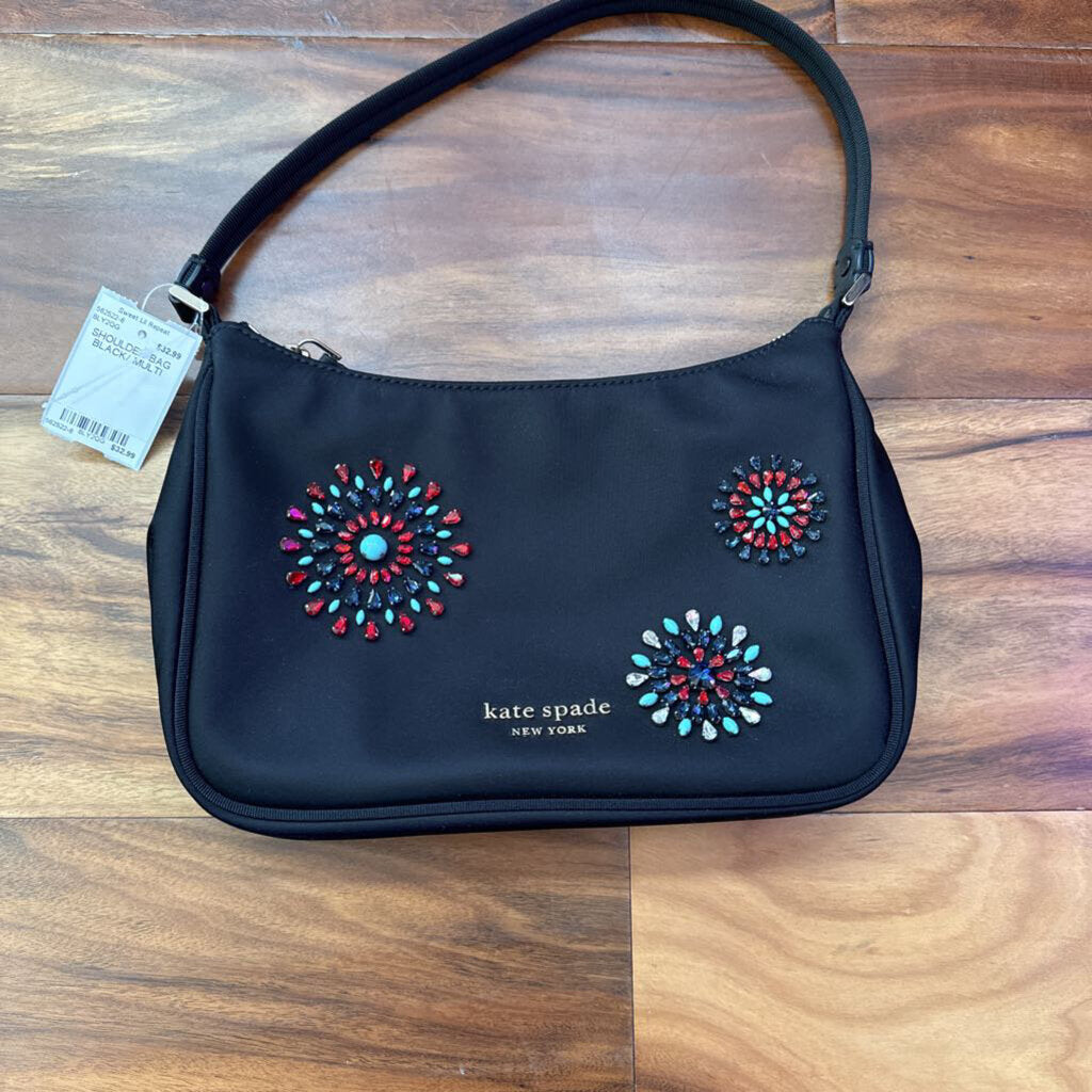 KATE SPADE,SHOULDER BAG,BLACK/ MULTI