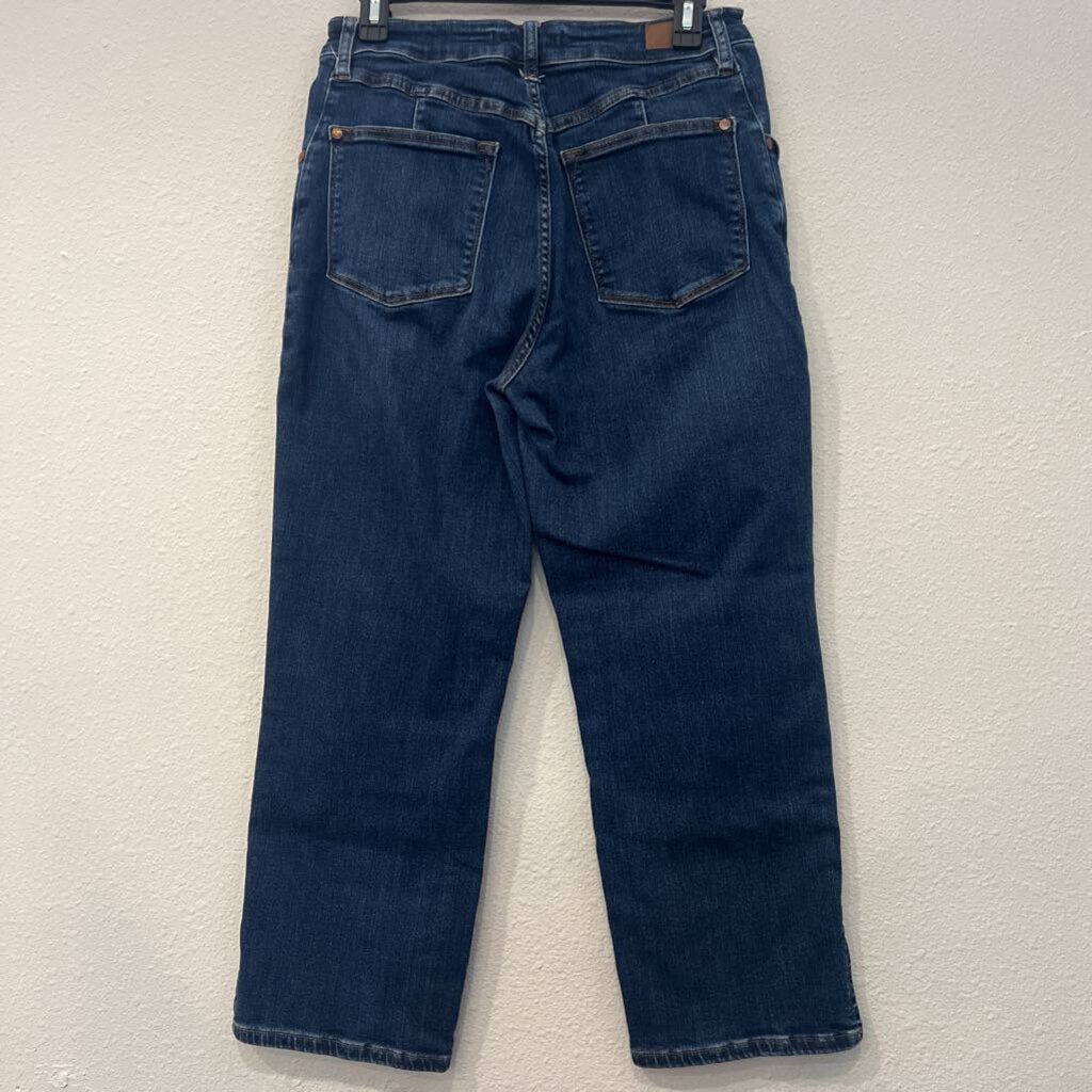 JUDY BLUE,STRAIGHT LEG CROP,DENIM,30