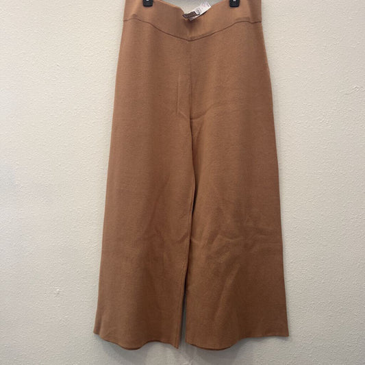 ANN TAYLOR,WIDE LEG COMFY PANT,TAN,XL