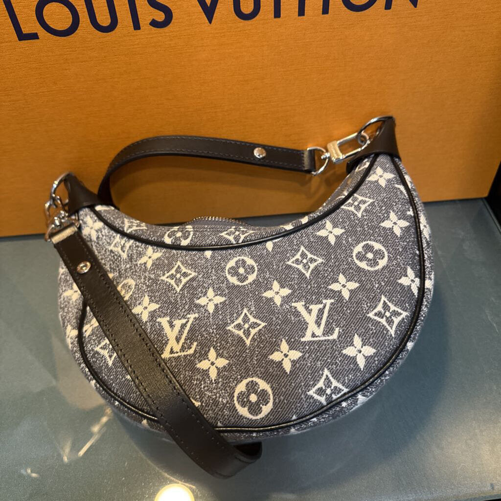Louis Vuitton,Authentic LV JACQUARD DENIM LOOP