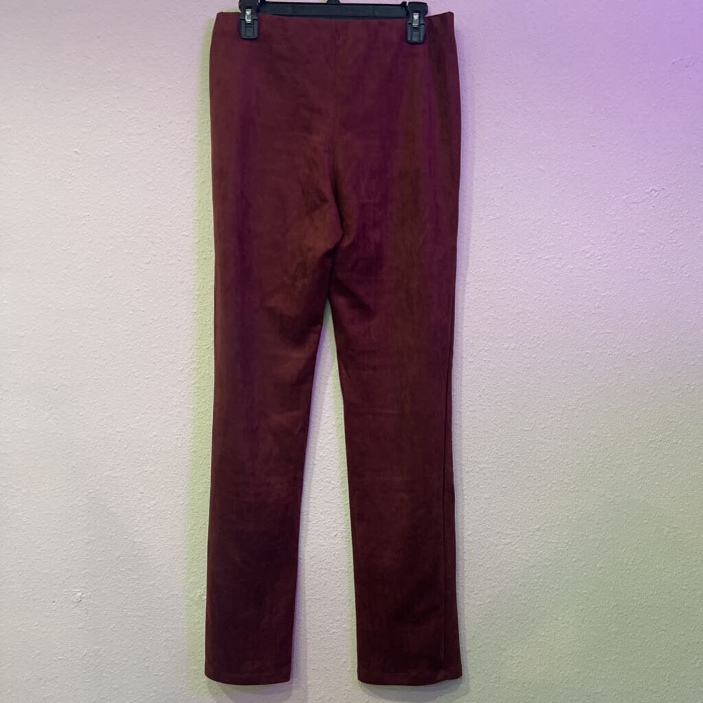 SUEDE PANT,MAROON,XL