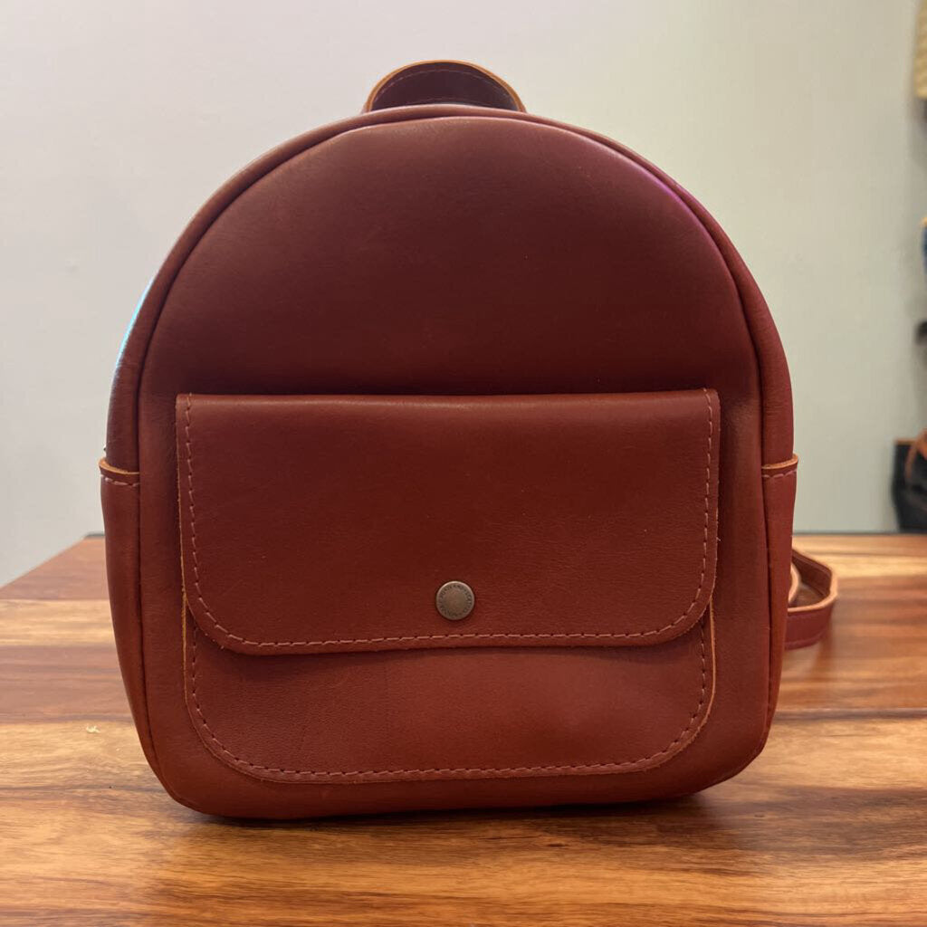 PORTLAND LEATHER,LEATHER BACKPACK ,BROWN