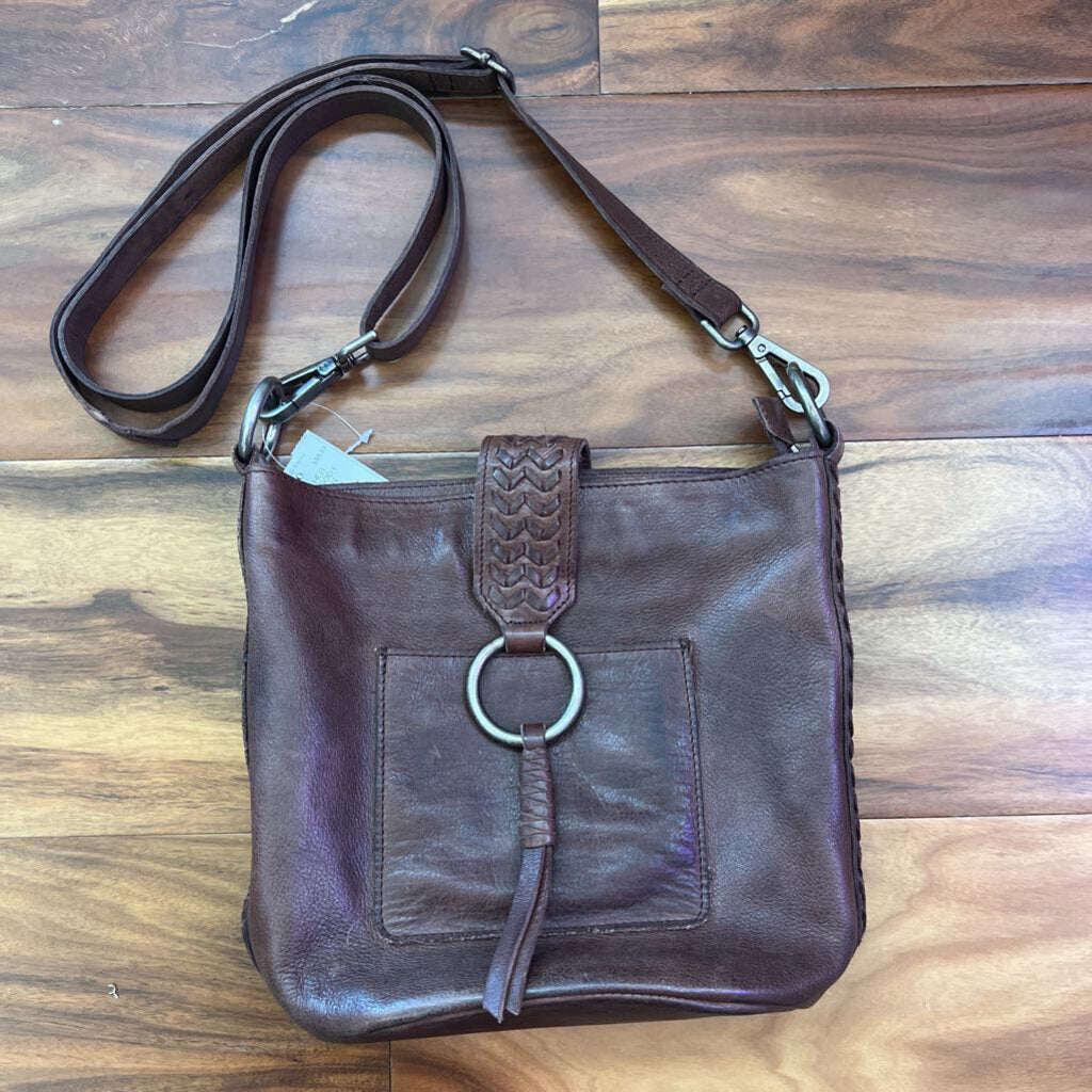 LATICO,LEATHER CROSSBODY ,BROWN