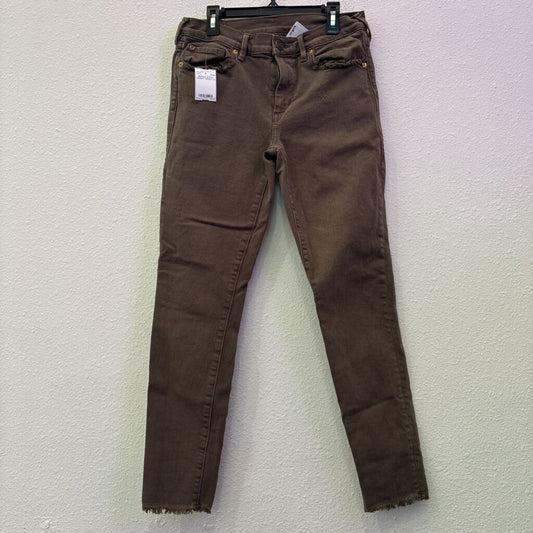 TRUE RELIGION,MIDRISE SUPER SKINNY,GREEN,28