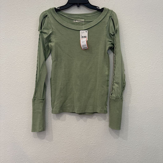 WE THE FREE,LONGSLV TOP,GREEN,S