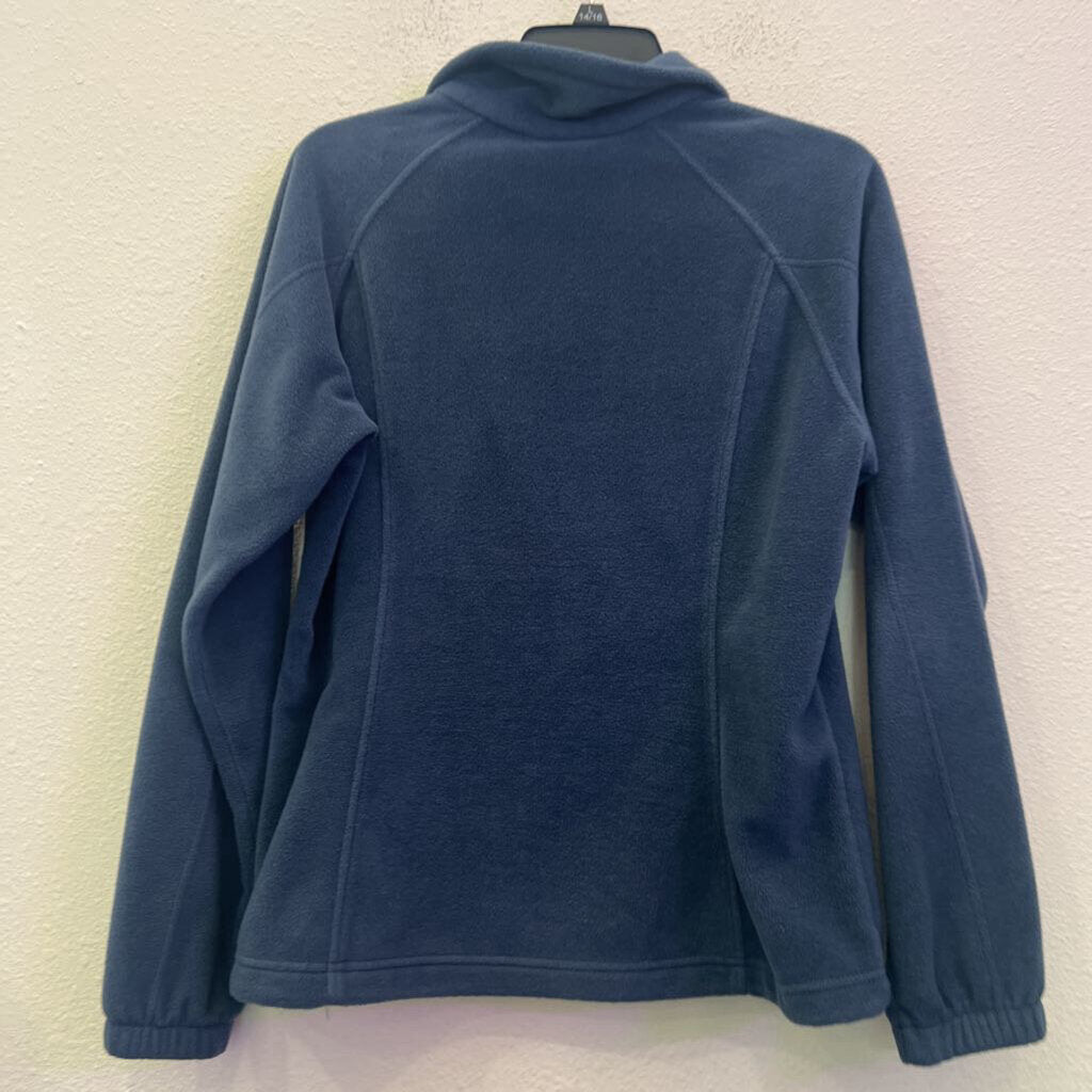 COLUMBIA,FULL ZIP SWEATER,BLUE,M