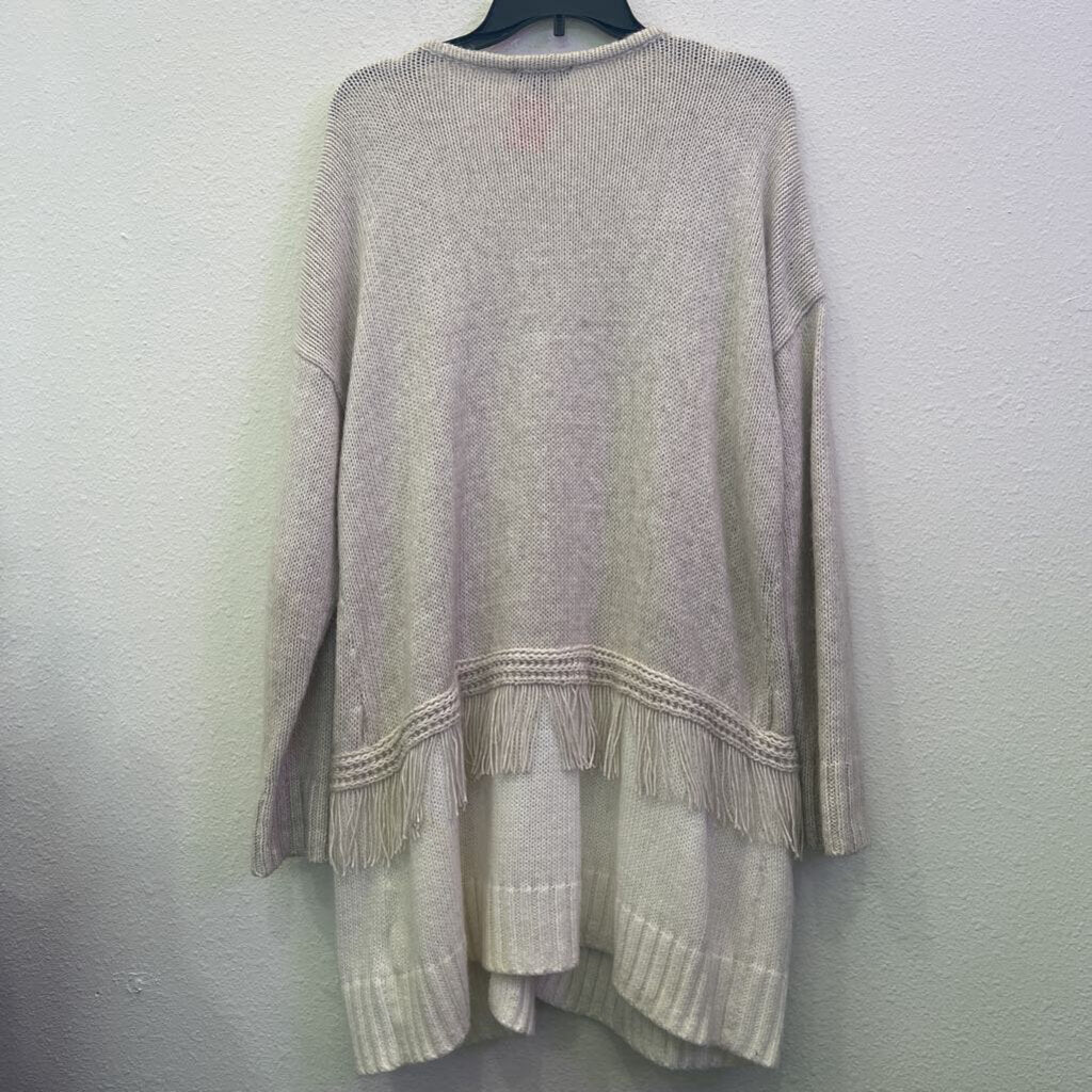 TRIBAL,KNIT CARDIGAN,CREAM,XL