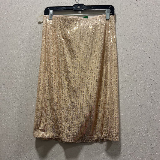 PINK ARMADILLOS,SEQUIN SKIRT,GOLD,M