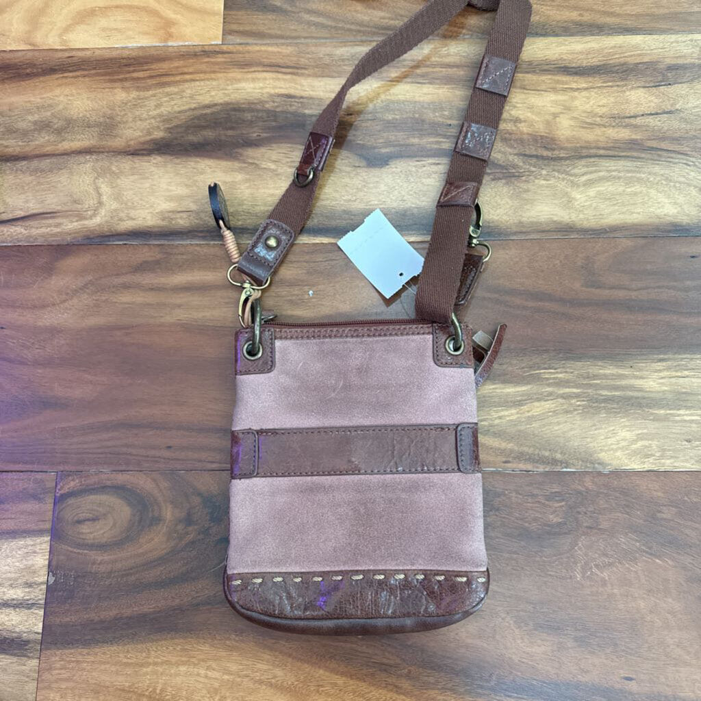 CROSSBODY PURSE,BROWN MULTI