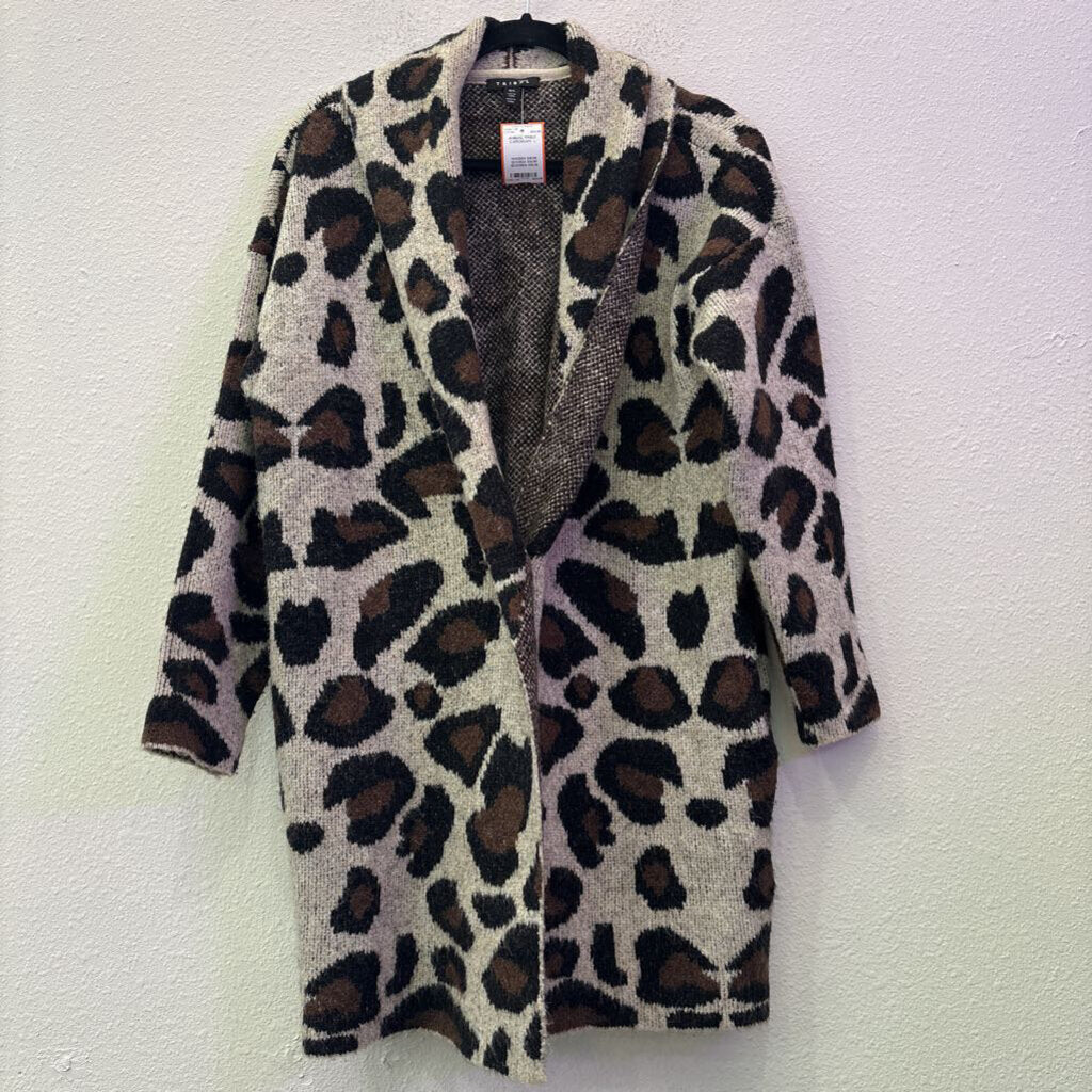 TRIBAL,ANIMAL PRINT CARDIGAN, L