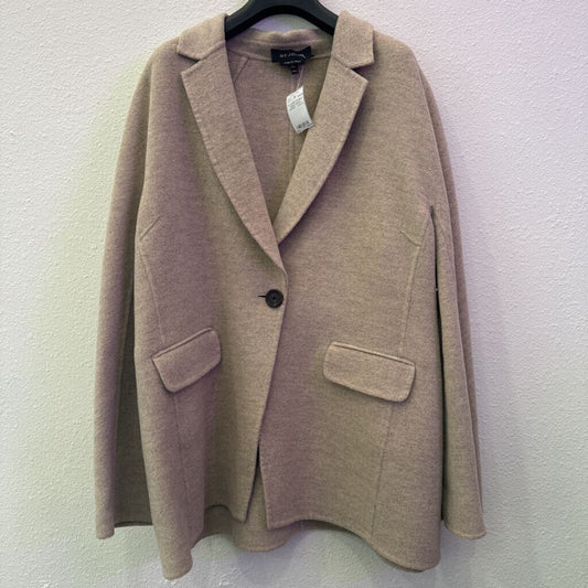 ST.JOHN,ST.JOHN DOUBLE SIDED WOOL JACKET ,TAN,XL