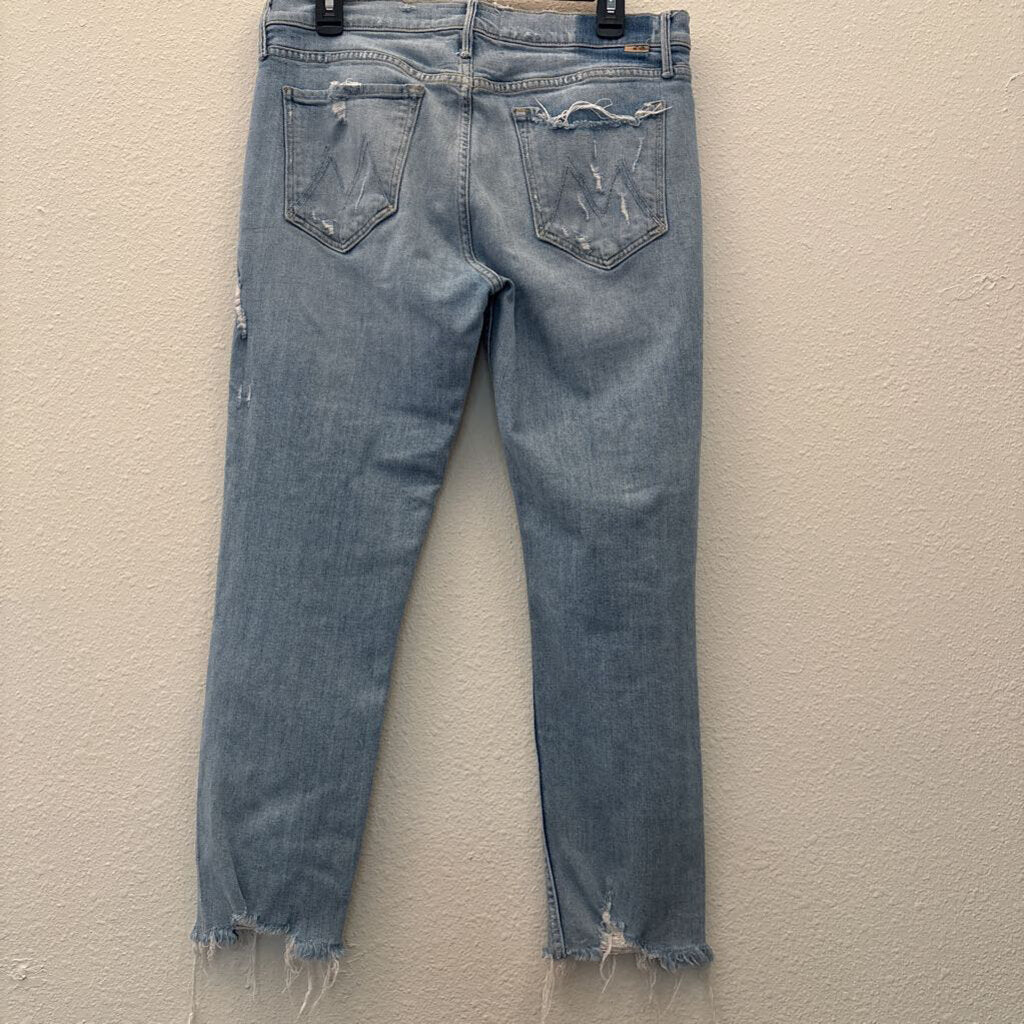 DISTRESSED DENIM,BLUE,30