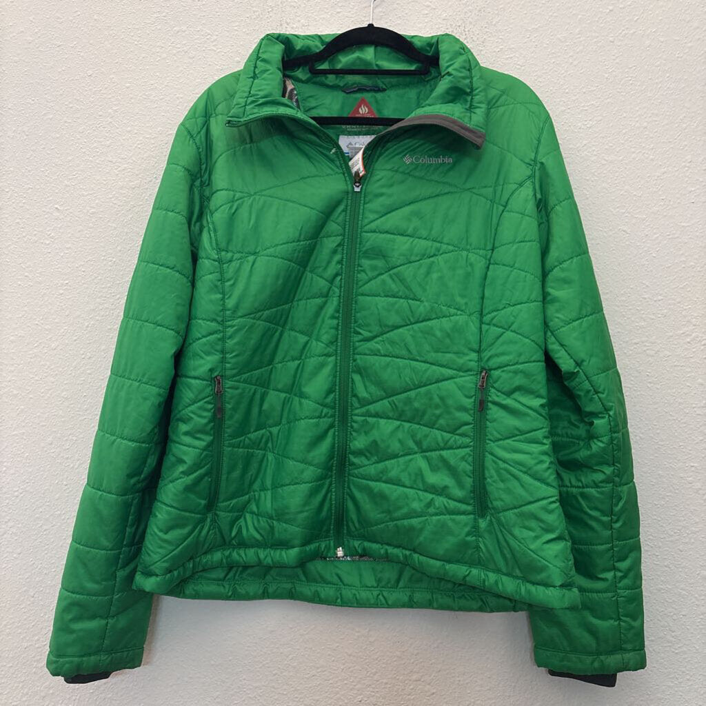 COLUMBIA,WEATHER JACKET,GREEN,XL