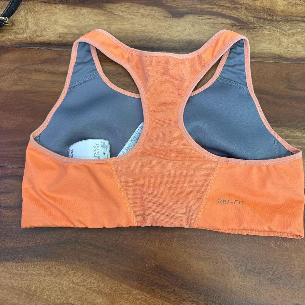 NIKE,SPORTS BRA ,ORANGE,M