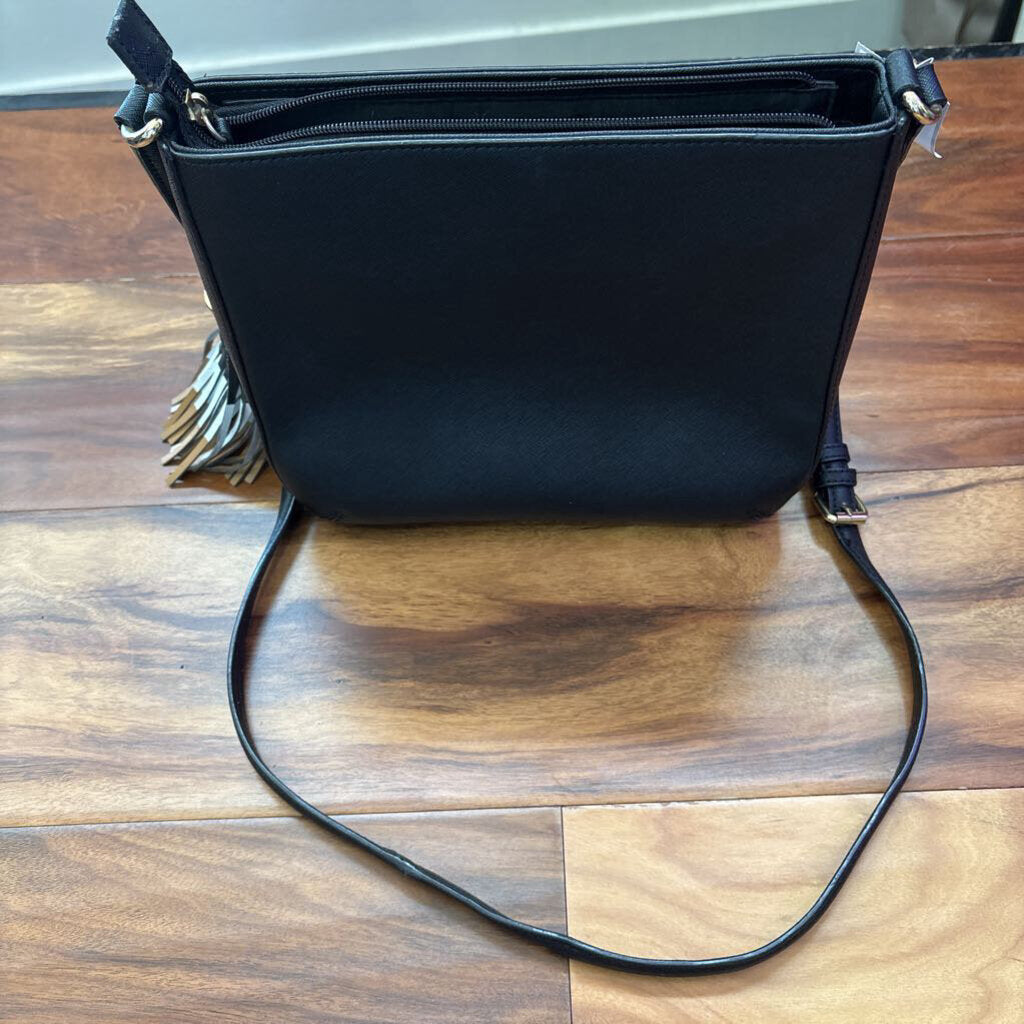 CALVIN KLEIN,TWO TONE CROSSBODY ,BLKWHT