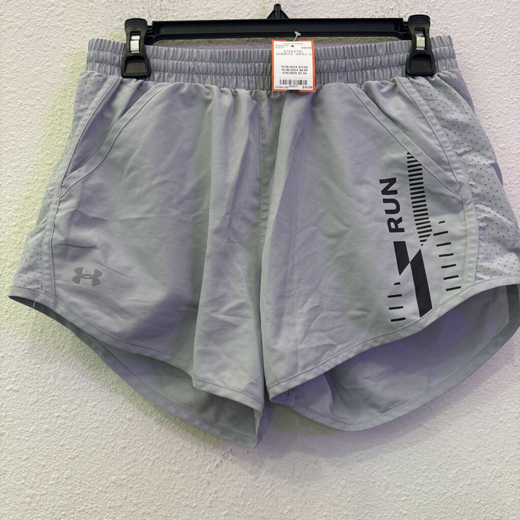 UNDER ARMOUR,ATHLETIC SHORTS ,GRAY,S