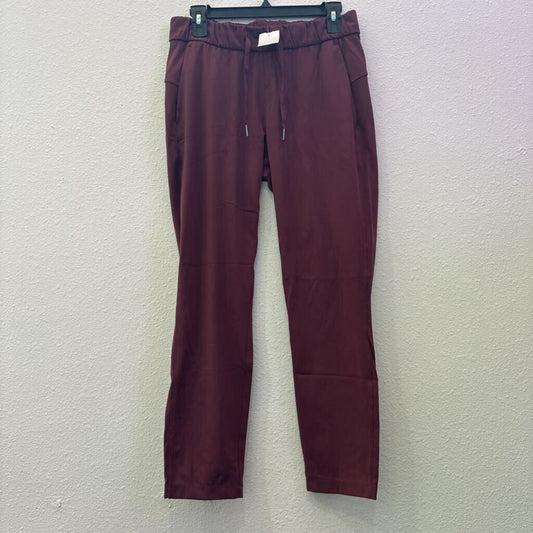 LULULEMON,ATHLETIC JOGGER LEGGING ,MAROON ,6