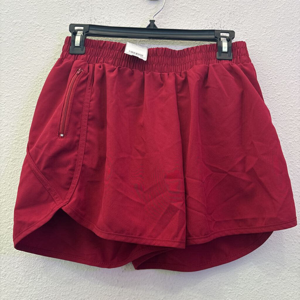 NINXIS,ATHETIC SHORTS ,MAROON ,L