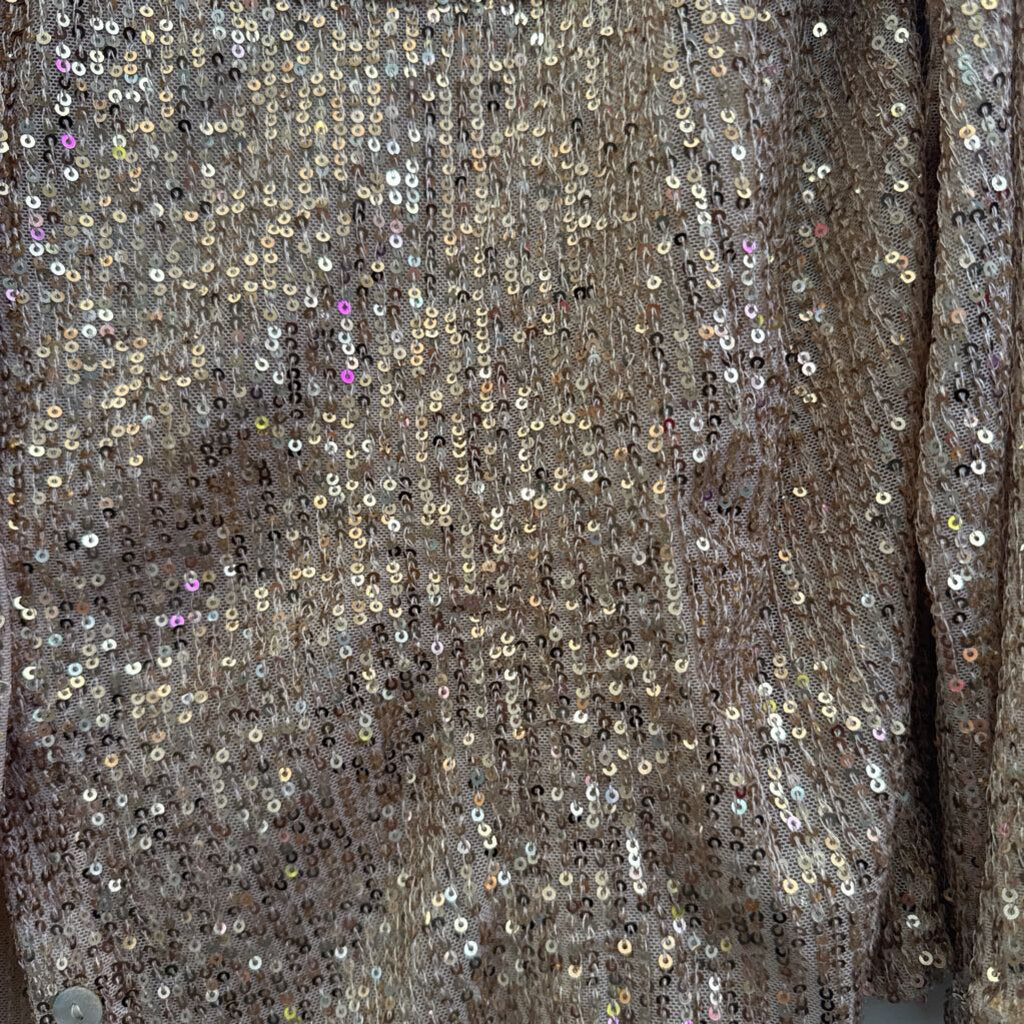 PORTER,SEQUIN TOP ,GOLD ,M