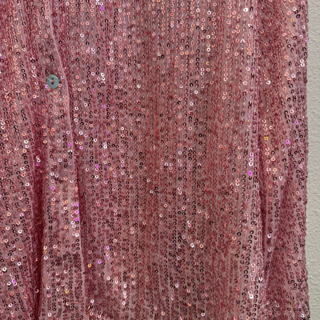 PORTER,SEQUIN TOP ,PINK ,M