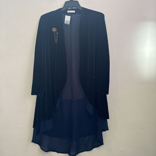 R.VIVIMOS,VELVET KIMONO ,NVY ,L