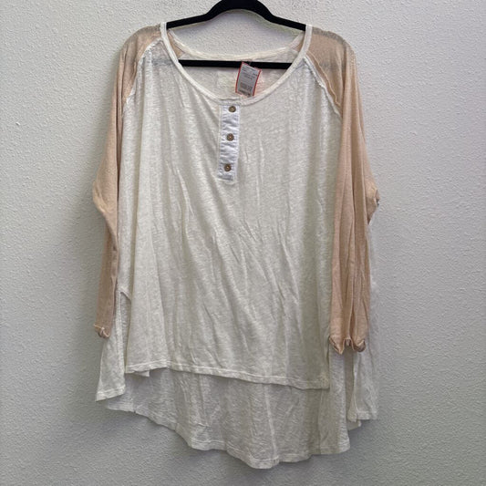 WE THE FREE,LONGSLV TOP ,CREAM,M