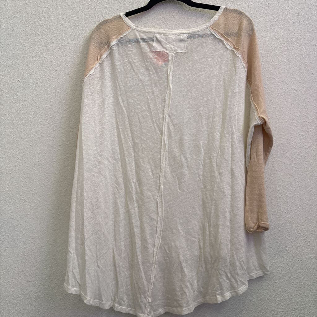 WE THE FREE,LONGSLV TOP ,CREAM,M