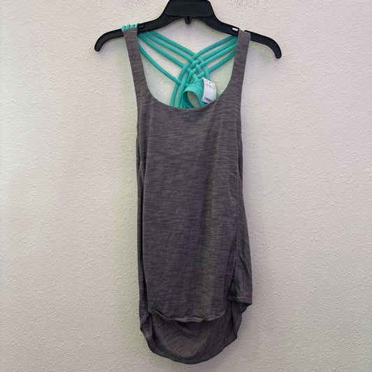 LULULEMON,LULULEMON TANK TOP ,GRY/TEAL ,4