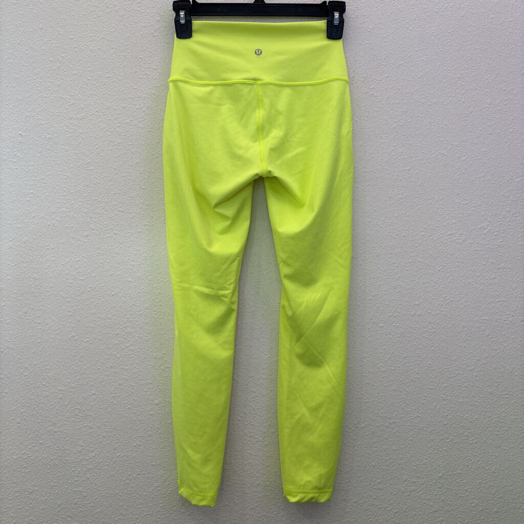 LULULEMON,LULULEMON ANKLE LEGGING ,NEON ,4