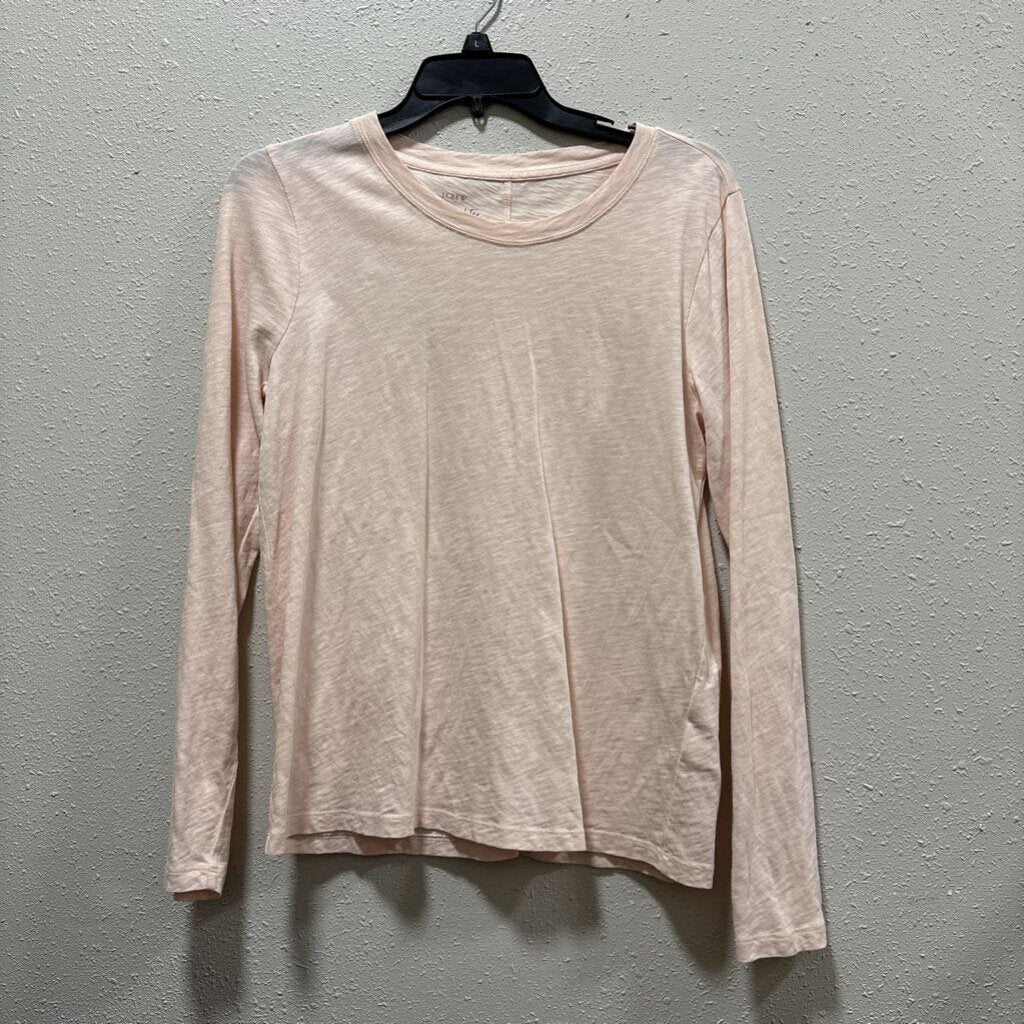 JCREW,LONGSLVE TOP ,LIGHT PINK ,SMALL