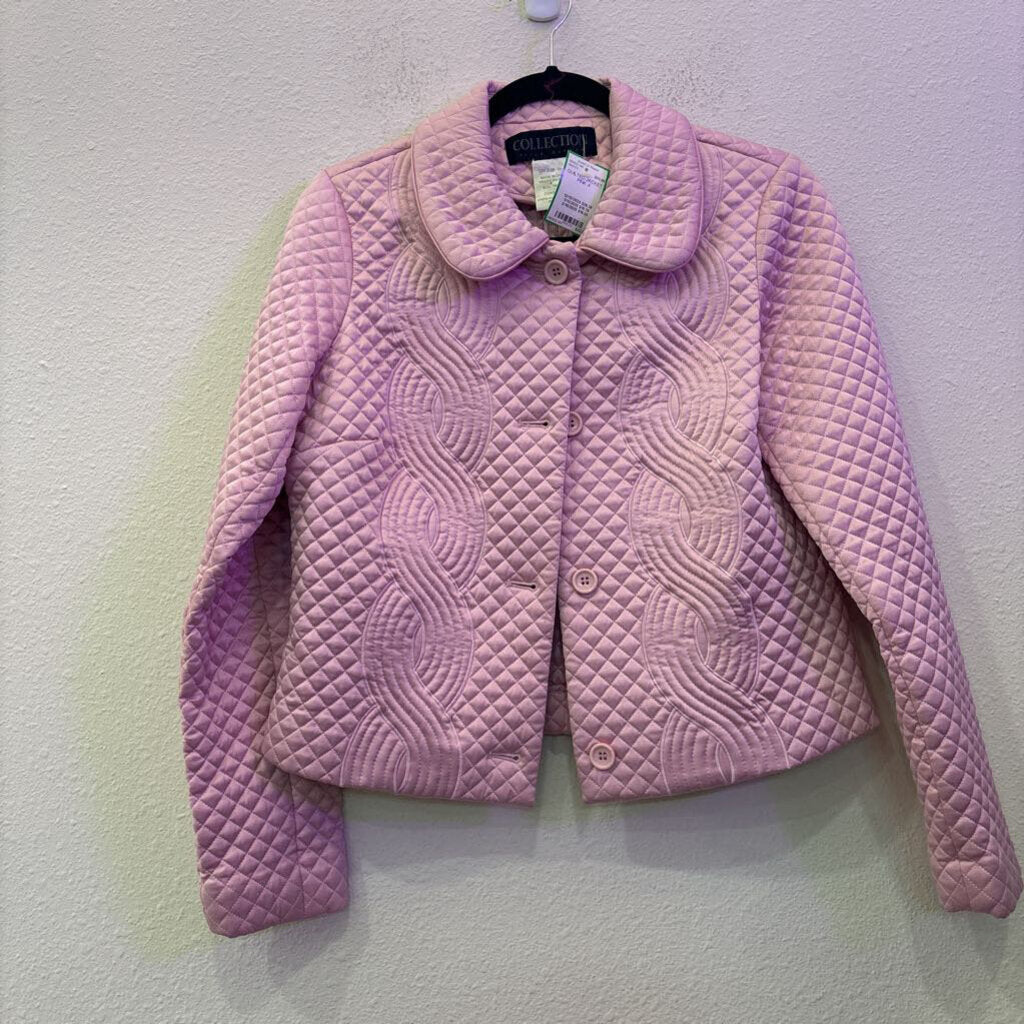 HARVE BENARD,QUILTED JACKET ,PINK,4