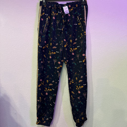 HILLARY SCOTT,PATTERNED JOGGER PANT ,NVY/MULTID,M