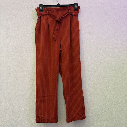 SIENNA SKY,PIN STRIP PANTS,ORANGE,M