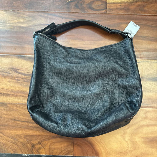 ARMANI,LEATHER SHOULDER BAG ,BLK