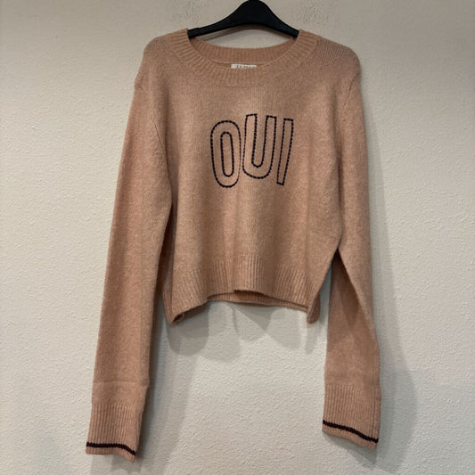 ZSUPPLY,LONGSLV "OUI" SWEATER,TAN,L