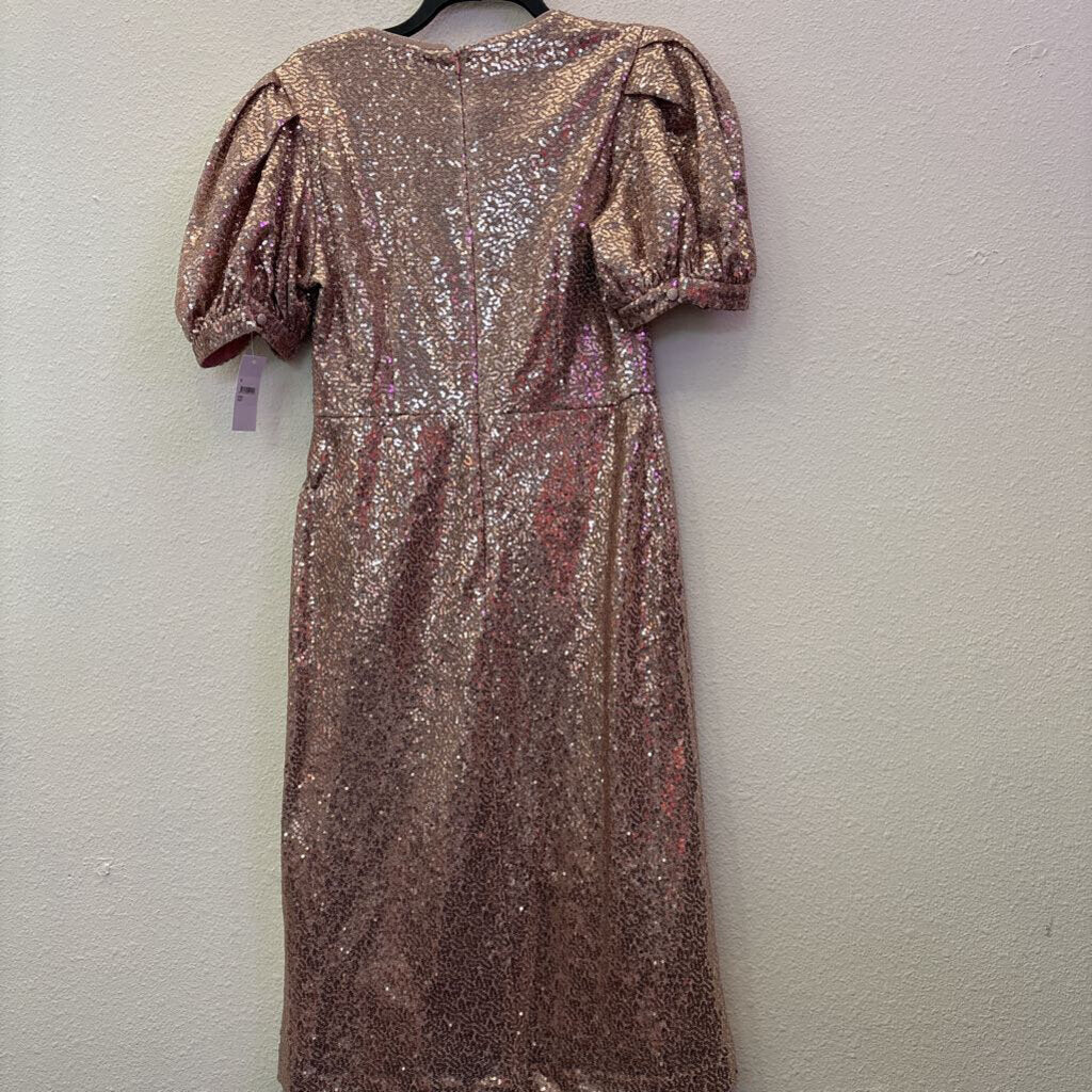 RACHEL PARCELL,SEQUIN DRESS,ROSE GOLD,M