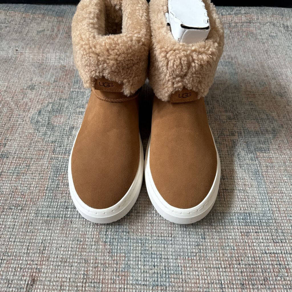 UGG,UGG SUEDE SNEAKER BOOT,CHESNUT,10