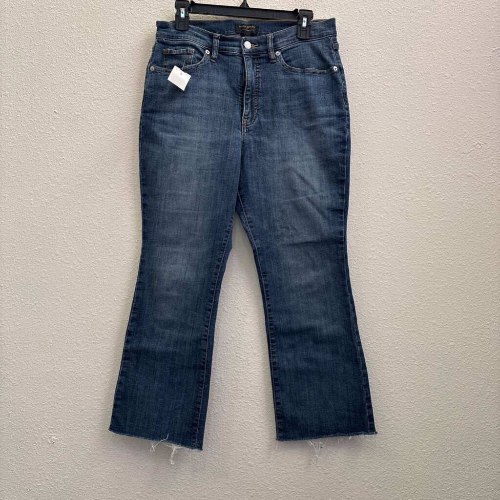 BANANA REPUBLIC,CROPPED BOOTCUT DENIM,BLUE,30