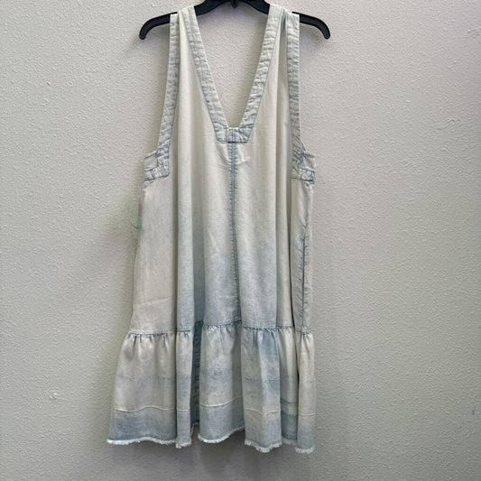 FREE PEOPLE,OVERSIZED DENIM DRESS,LIGHT BLUE,XL