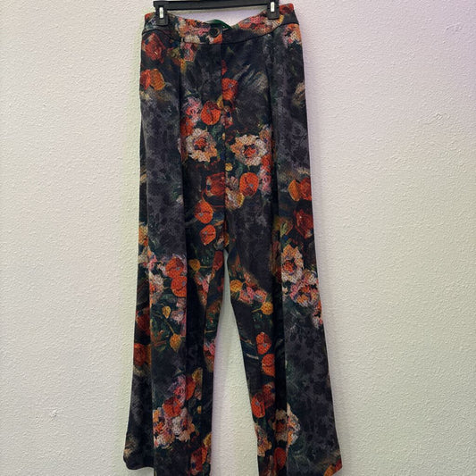 EVA FRANCO,FLORAL WIDELEG PANT ,MULTI,L