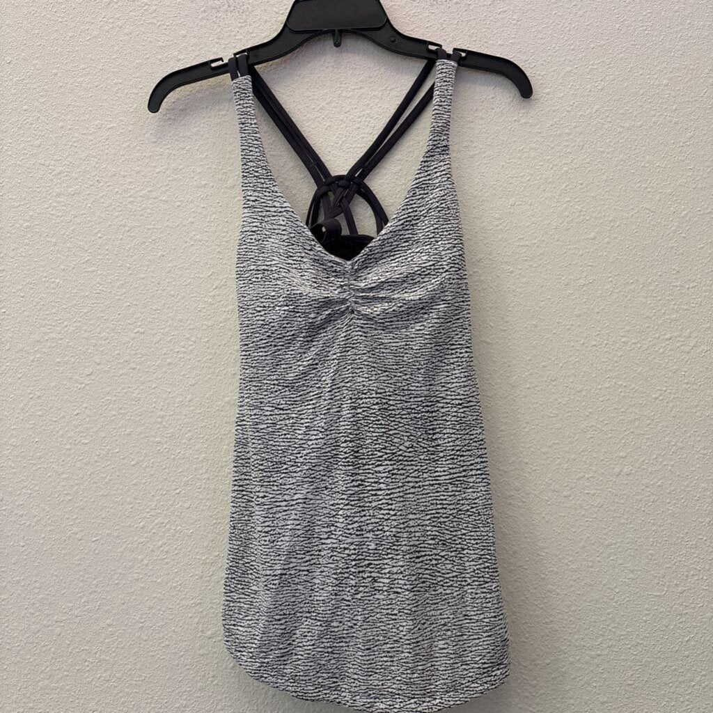 LULULEMON,ATHELETIC TANK,WHITE GRAY,4-6