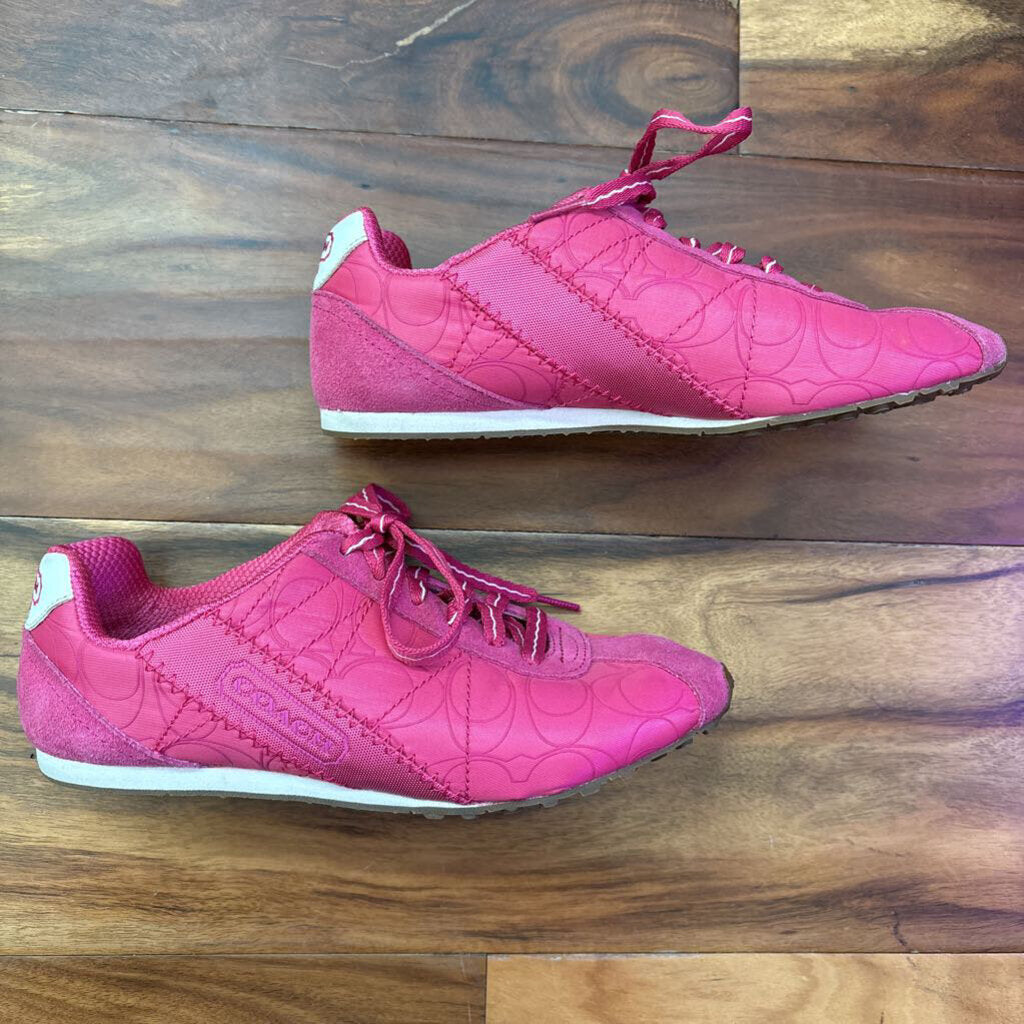 COACH,AUTHENTIC COACH SNEAKER ,PINK,6.5