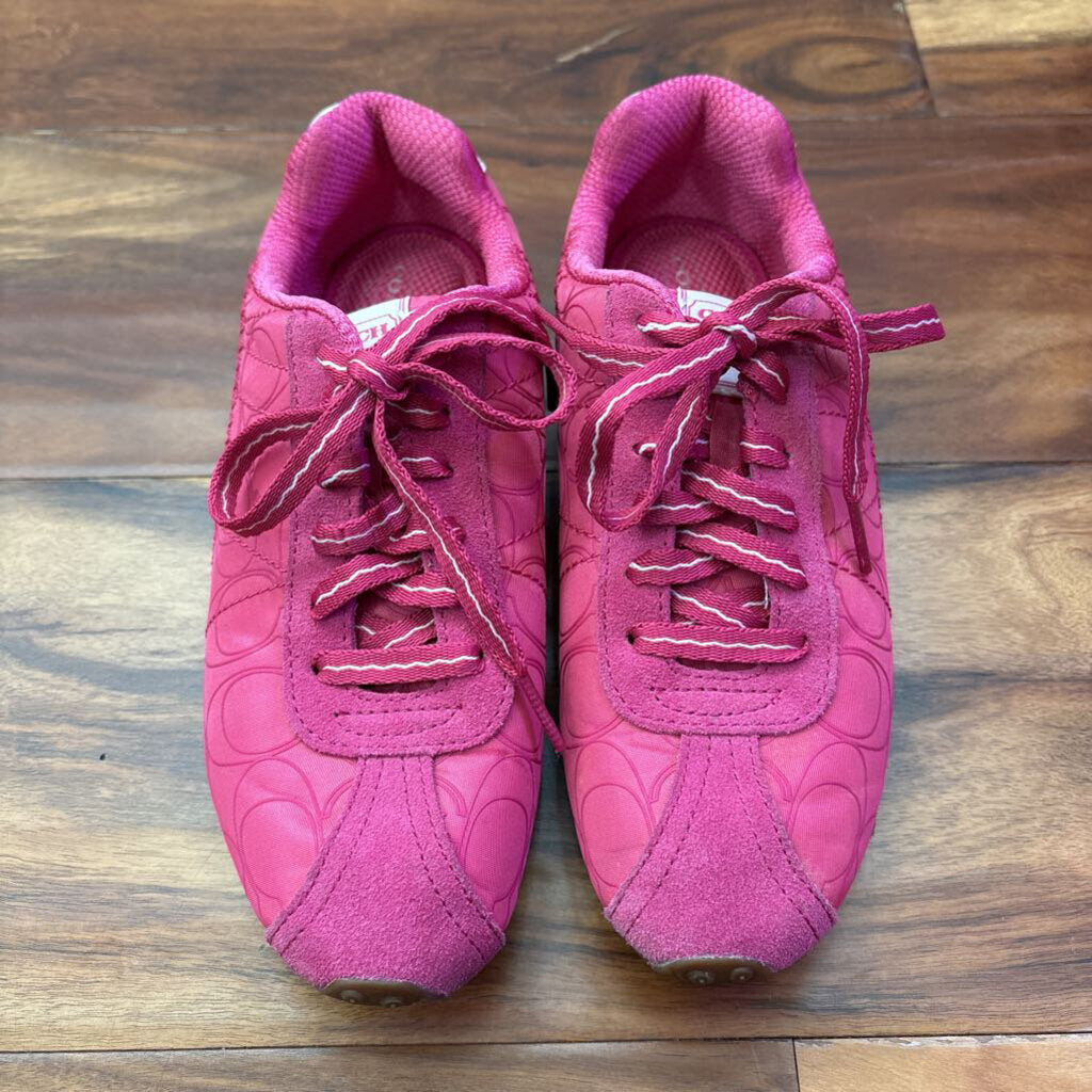 COACH,AUTHENTIC COACH SNEAKER ,PINK,6.5