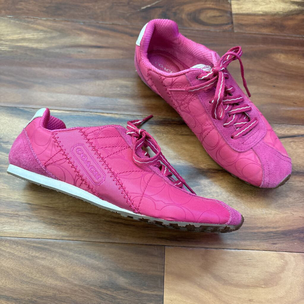 COACH,AUTHENTIC COACH SNEAKER ,PINK,6.5