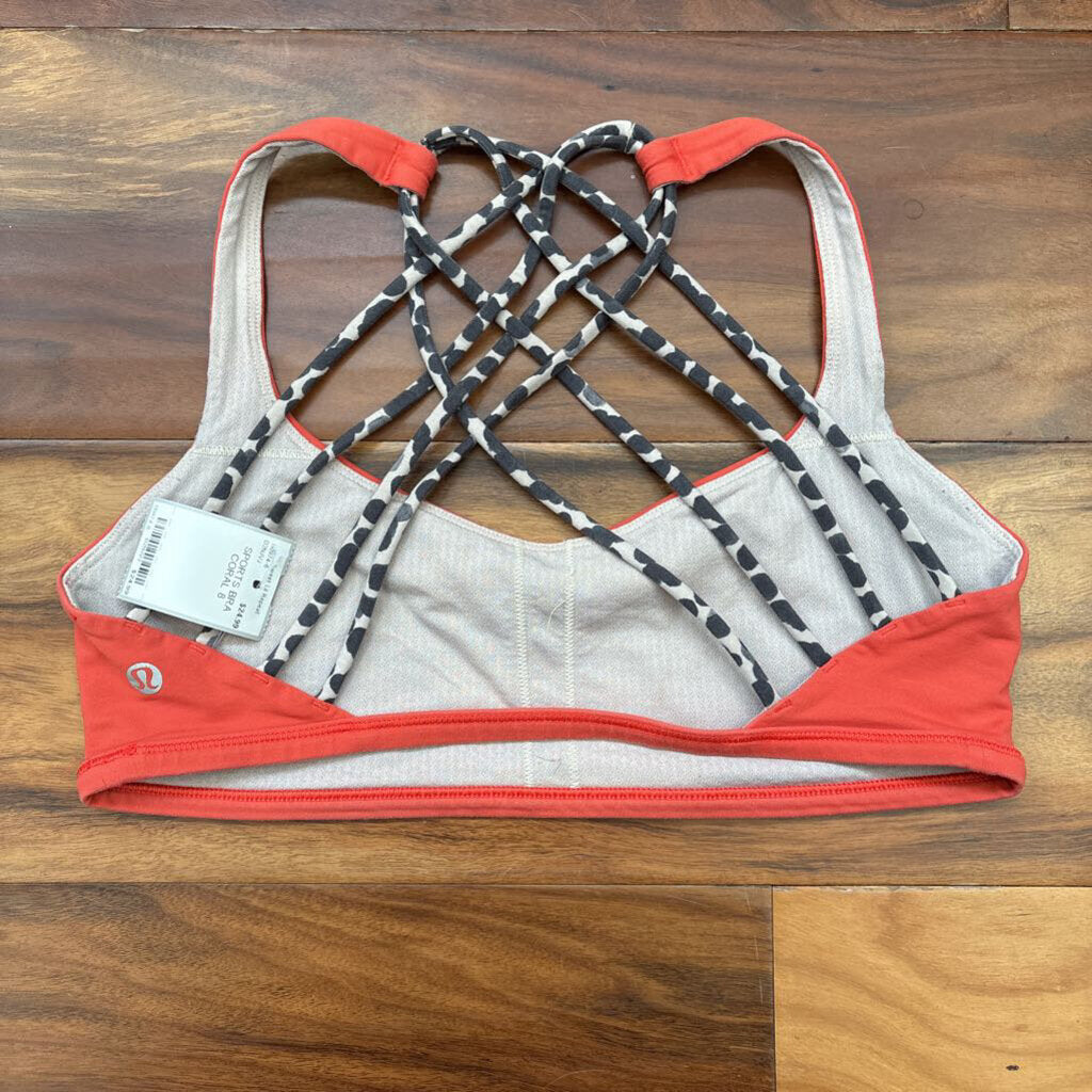 LULULEMON,SPORTS BRA ,CORAL,8