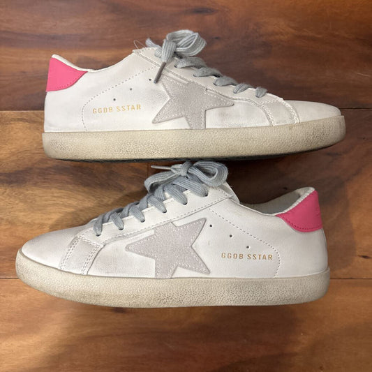 (DUPE)GOLDEN GOOSE ,WHITE PINK,39