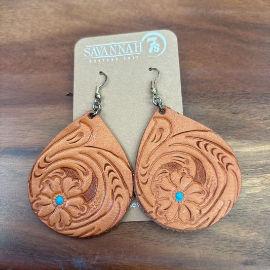 TOOLED LEATHER EAR